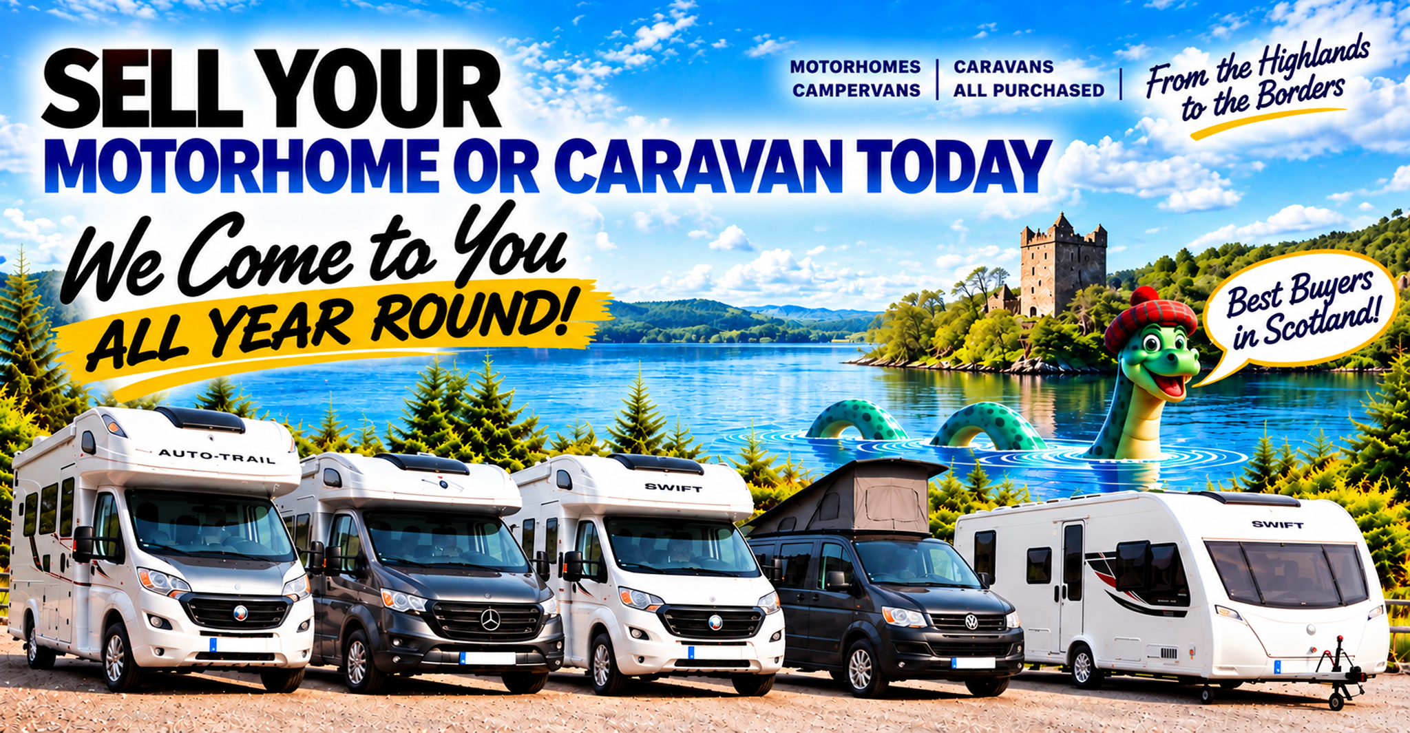 Sell Motorhome or Caravanette Scotland